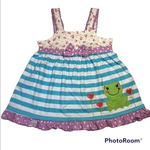 NWOT Frog Appliqué Babydoll Top Size 5